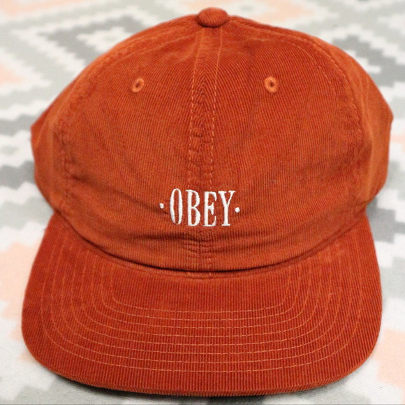 Obey Other - Nwt OBEY 2017 Copper Brown Corduroy Dad Hat